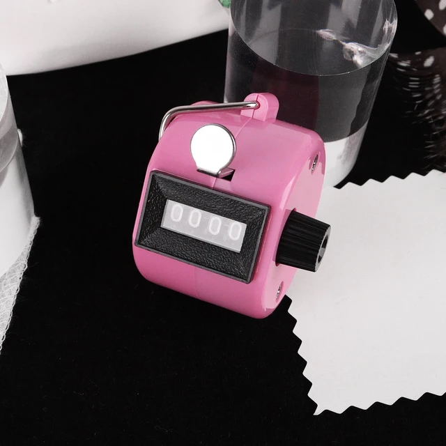 Alt view image 5 of 7 - Clicker Counter Handheld Tally Counter 4-Digit Number Counter for Coaching, Knitting, Lap, Fishing, Golf and Row Sport with 2-Nylon Lanyard,Pink