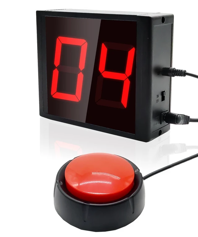 Main image of Digital Tally Counter with Push Button Control, 2.3 Inch Large LED Display, Electronic Lap Counter for Walking, Sports(2-Digit)