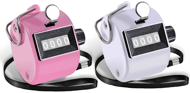 Main image of Clicker Counter Handheld Tally Counter 4-Digit Number Click Counter | Mechanical Clickers Counters, Portable Pitch Umpire Handy Tally Click Counter for Coaching, Knitting, People, Lap, Golf
