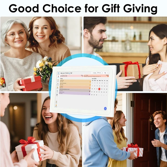 Alt view image 2 of 7 - 10.1" Smart Touch Screen Digital Calendar With Picture Frame Function | Family Schedule Calendar Chore List,Meal Planner & Household Task Manager|Supports ThirdParty Calendar Sync-Gifts for family
