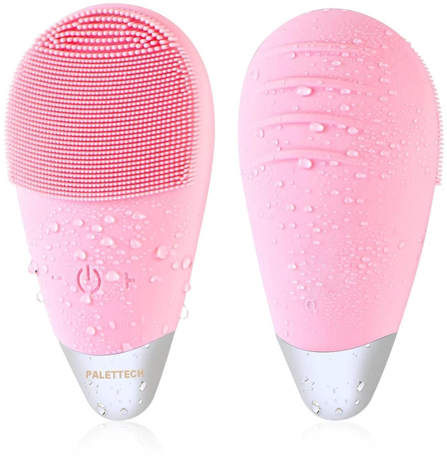 Main image of Facial Cleansing Brush, Rechargeable Silicone Face Scrubber with 5 Cleansing Modes, Portable Vibrating Exfoliator Scrubber for Deep Cleaning, Waterproof Face Brush for Women(Pink)