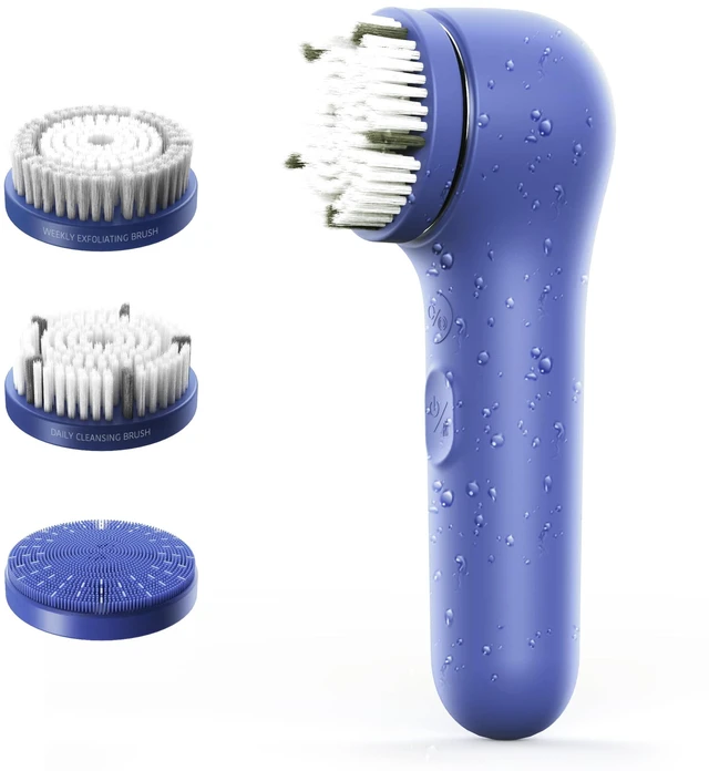 Main image of Premium Facial Cleansing Brush,Waterproof Face Scrubber,Spin & Sonic Modes with 3 Intensities,Magnetic 3-Head System for Deep Pore Cleaning, Gentle Exfoliation & Sensitive Skin Care - for Women & Men