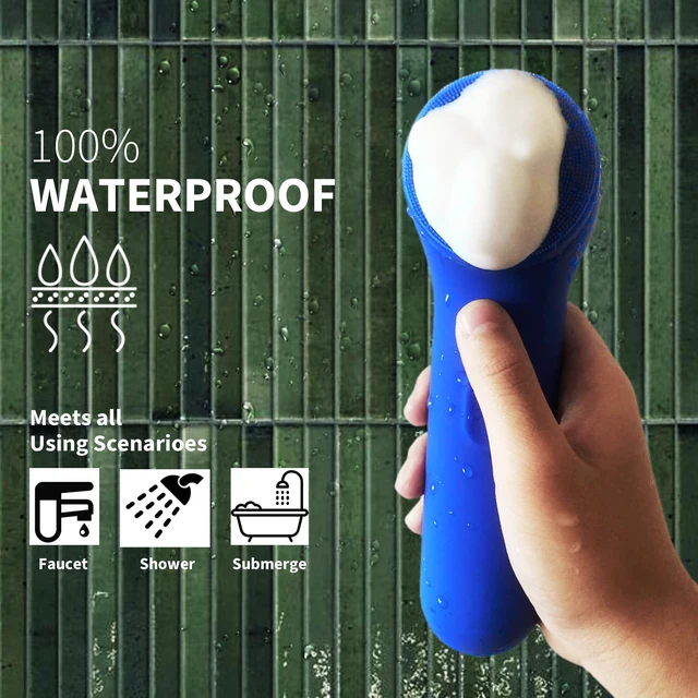 Alt view image 4 of 7 - Premium Facial Cleansing Brush,Waterproof Face Scrubber,Spin & Sonic Modes with 3 Intensities,Magnetic 3-Head System for Deep Pore Cleaning, Gentle Exfoliation & Sensitive Skin Care - for Women & Men