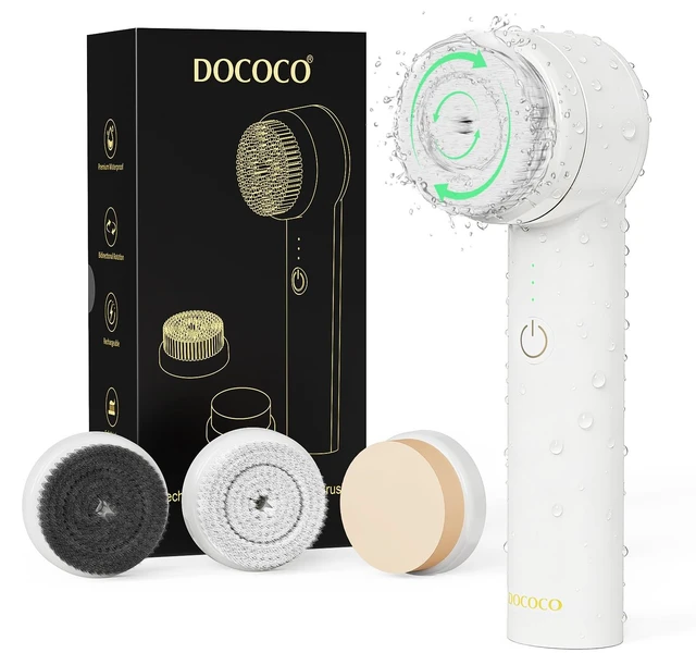 Main image of Facial Cleansing Brush, Electric Face Scrubber with 2 Rotational Directions, 3 in 1 Facial Brushes for Cleaning and Exfoliating, 3 Speeds Adjustable, Waterproof Face Wash Brush for Men Women