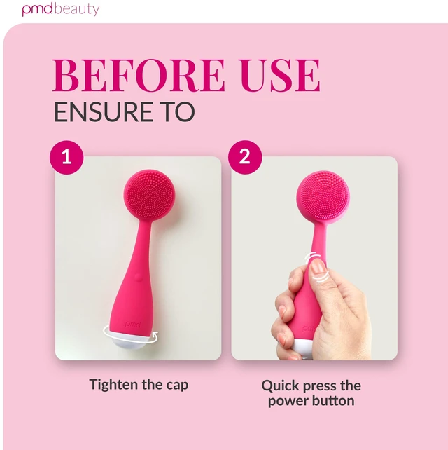 Alt view image 5 of 7 - Clean Mini - Electric Facial Cleansing Brush, Smart Facial Device with Silicone Brush & Anti-Aging Massager
