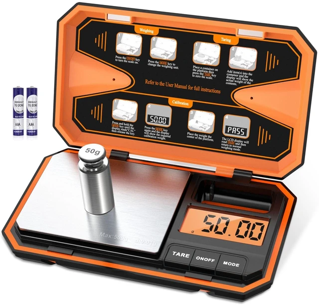 Main image of Digital Pocket Scale, Digital Scale Grams, 500g/0.01g Gram Scale | Digital Jewelry Scale with Tare Function, LCD Display, High precision, 6 Unit Conversion for Food, Jewelry, Coins