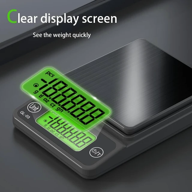 Alt view image 4 of 6 - Digital Pocket Scale, 500g/0.01 Portable Precision Gram Scale Grams and OuncesFood Scale Jewelry Scale with LCD Display, 5 Units Tare for Powder, Gem, Coffee, Coin, Tea, Weed