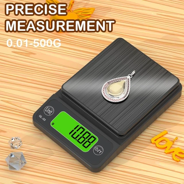 Alt view image 3 of 6 - Digital Pocket Scale, 500g/0.01 Portable Precision Gram Scale Grams and OuncesFood Scale Jewelry Scale with LCD Display, 5 Units Tare for Powder, Gem, Coffee, Coin, Tea, Weed