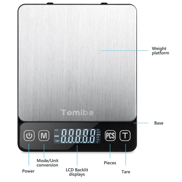 Alt view image 2 of 7 - 500g Precision Digital Pocket Scale, 0.01g Resolution, Includes a Calibration Weight