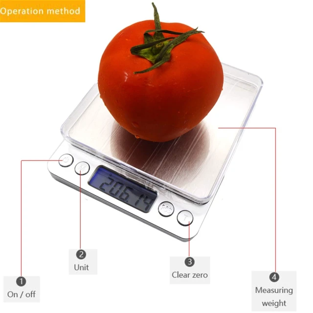 Alt view image 5 of 7 - LCD Portable Mini Electronic Digital Scales 3000g/0.1g Pocket Case Postal Kitchen Jewelry Weight Balance Scale