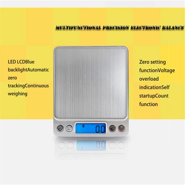 Alt view image 7 of 7 - LCD Portable Mini Electronic Digital Scales 3000g/0.1g Pocket Case Postal Kitchen Jewelry Weight Balance Scale