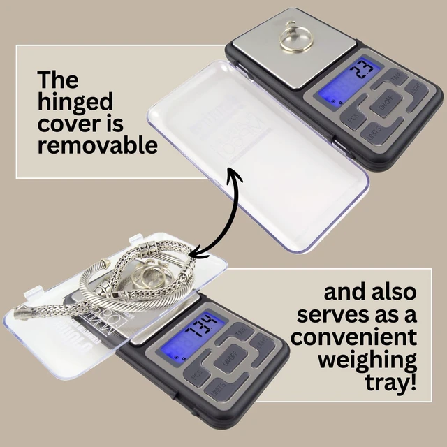 Alt view image 4 of 7 - Platinum MP601 Jewelry Scale | Durable Precise Jewelers Premium Class Pocket Kitchen Scale | Digital Precision Tool | Expert Professional Reading & Accuracy 600g x 0.1g