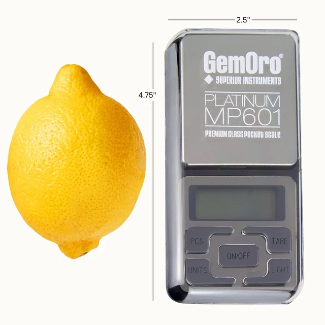 Alt view image 7 of 7 - Platinum MP601 Jewelry Scale | Durable Precise Jewelers Premium Class Pocket Kitchen Scale | Digital Precision Tool | Expert Professional Reading & Accuracy 600g x 0.1g