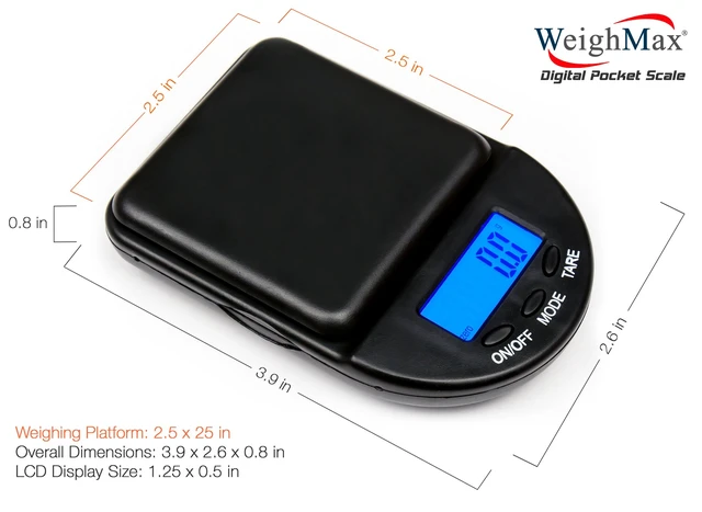 Alt view image 4 of 6 - Black Digital Coin/Jewelry Pocket Scale 0.1g