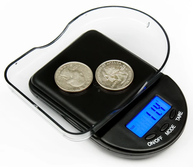 Alt view image 6 of 6 - Black Digital Coin/Jewelry Pocket Scale 0.1g