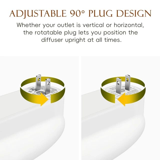 Alt view image 6 of 7 - Plug in Scent Diffuser, Waterless Essential Oil Diffuser, Cover Up to 500 Sq. Ft., Hotel Collection Diffuser, Aromatherapy Diffusers for Home, Office, 1 x 30ml Essential Oil Included