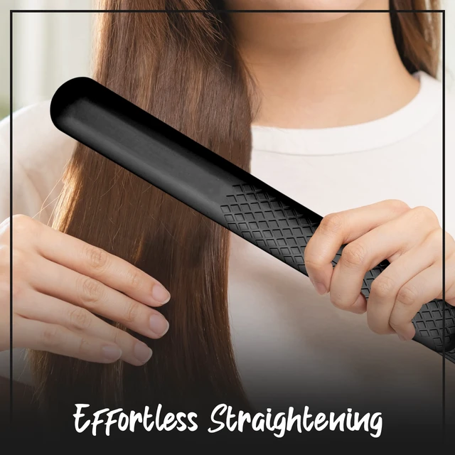Alt view image 3 of 7 - Ultra Turbo 1.25 Inch Ceramic Flat Iron - Dual Voltage - Black | Ceramic Floating Plates - Negative Ion Technology - Heats upto 460 F - Travel Friendly Hair Straightener