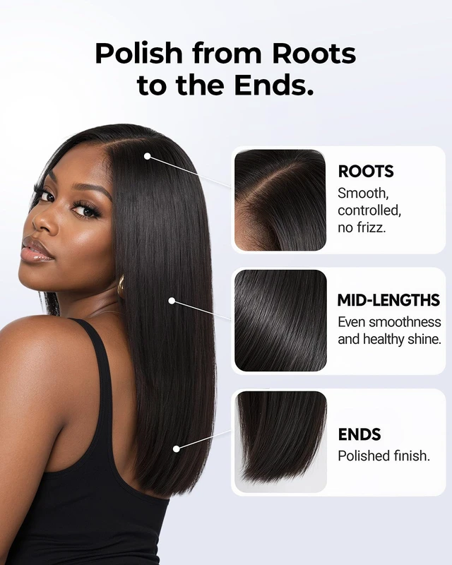 Alt view image 4 of 7 - PRO Titanium Flat Iron 1 Inch Hair Straightener for Smooth Results | Titanium Plates Infused with Argan Oil & Keratin for One Pass Styling, Straightens & Curls with One Tool, 11 Adjustable Temp