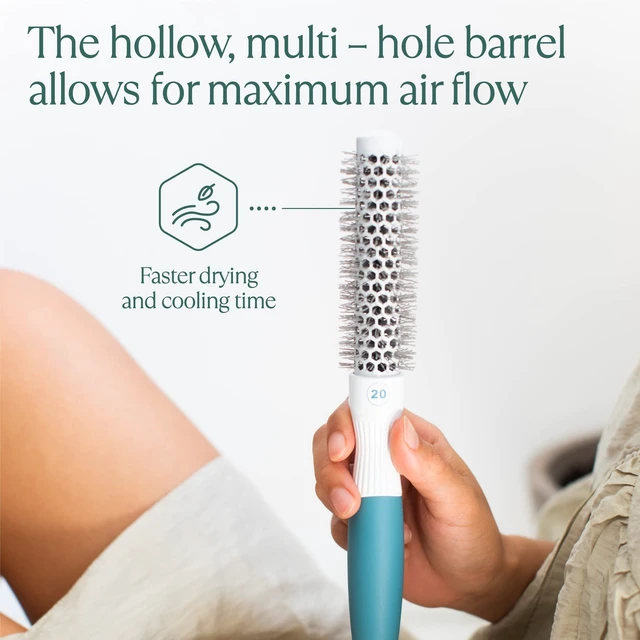 Alt view image 6 of 7 - Small Round Brush for Precise Styling and Manageable Blowouts (0.75 inch) - Salon-Quality Tool for Wet or Dry Hair (Not Electrical)