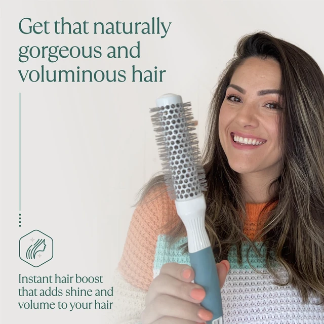 Alt view image 7 of 7 - Small Round Brush for Precise Styling and Manageable Blowouts (0.75 inch) - Salon-Quality Tool for Wet or Dry Hair (Not Electrical)