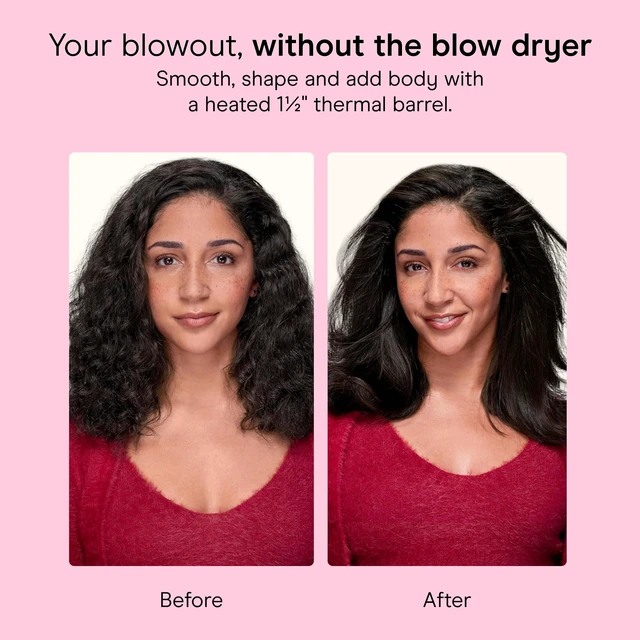 Alt view image 6 of 7 - InfinitiPRO Infrared Thermal Brush, Dry-Hair Styling, 1.5, Cream | Infrared heated round brush, 1.5" barrel w/ ceramic coating for volume & styling, heated blow out brush for everyday blowouts