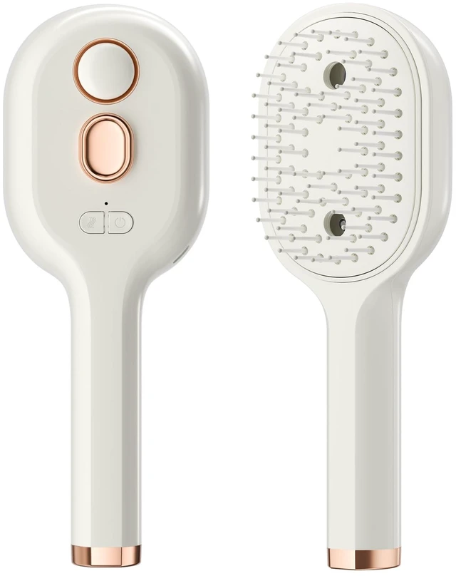 Main image of Electric Spray Air Cushion Massage Comb, Rechargeable Self-Cleaning Detangler with Air Cushion Massage Can Add Essential Oils, Anti-Static Steam Brush for Dry, Frizzy, Curly & Thick Hair