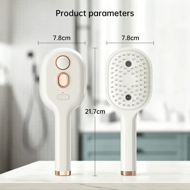 Alt view image 5 of 7 - Electric Spray Air Cushion Massage Comb, Rechargeable Self-Cleaning Detangler with Air Cushion Massage Can Add Essential Oils, Anti-Static Steam Brush for Dry, Frizzy, Curly & Thick Hair
