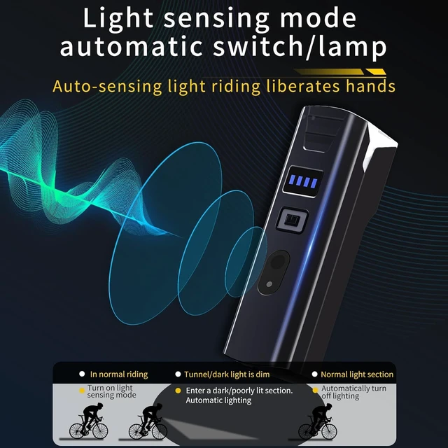 Alt view image 5 of 7 - Rechargeable USB Bike Lights Set, Super Bright LED Front Rear Bicycle Lights, 5+4 Modes, 360° Rotatable Headlight with Side Lights, IP65 Waterproof, for Road Mountain Bike Night Riding