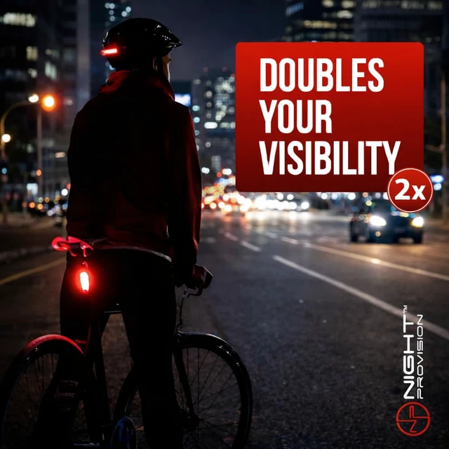 Alt view image 2 of 7 - Bike Tail Light 2 Pack - Easy Bicycle Rear Light Installation - USB C Rechargeable Bike Lights for Night Riding - 18 Hour Max - Bicycle Brake Safety - 4 Modes LED (Luces para Bicicleta)