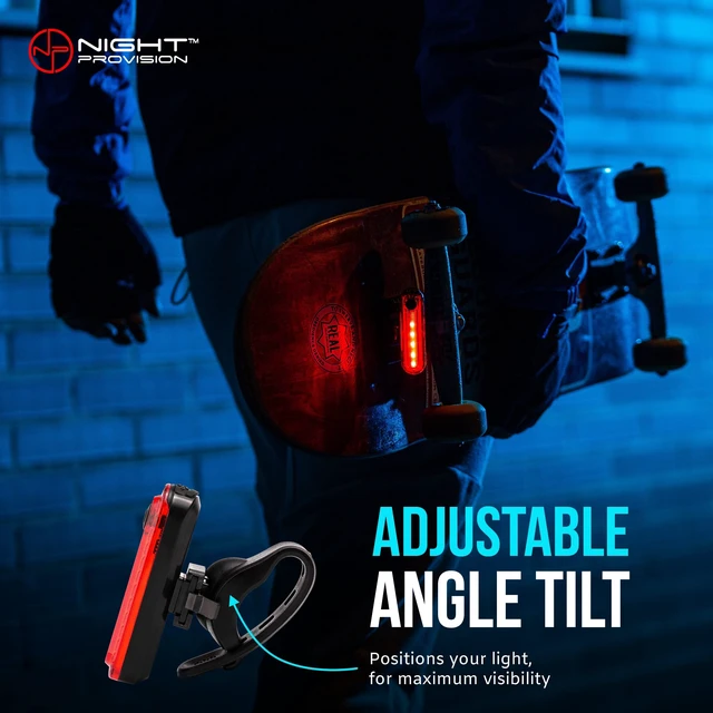 Alt view image 4 of 7 - Bike Tail Light 2 Pack - Easy Bicycle Rear Light Installation - USB C Rechargeable Bike Lights for Night Riding - 18 Hour Max - Bicycle Brake Safety - 4 Modes LED (Luces para Bicicleta)