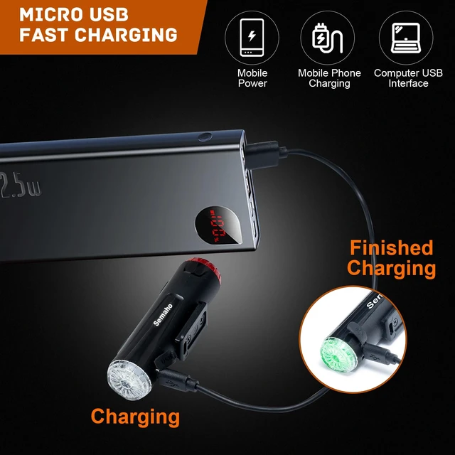 Alt view image 6 of 7 - 2in 1 Rechargeable Helmet Light with Bracket Mount Night Bike Light Riding Safety 5 Warning Light Modes IP66 Waterproof Bicycle Light, 360° Rotatable Front Rear Lights, Mountain Bike Headlight