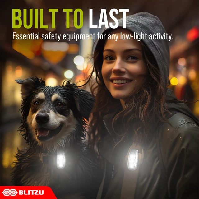 Alt view image 5 of 7 - LED Safety Lights 4 Pack,Clip On High Visibility Strobe Light for Walk Run | Night Safety Gear,Reflective Accessory, Lightweight & Portable, Waterproof, Outdoor, Work, Walking, Running, Hiking,Cycling