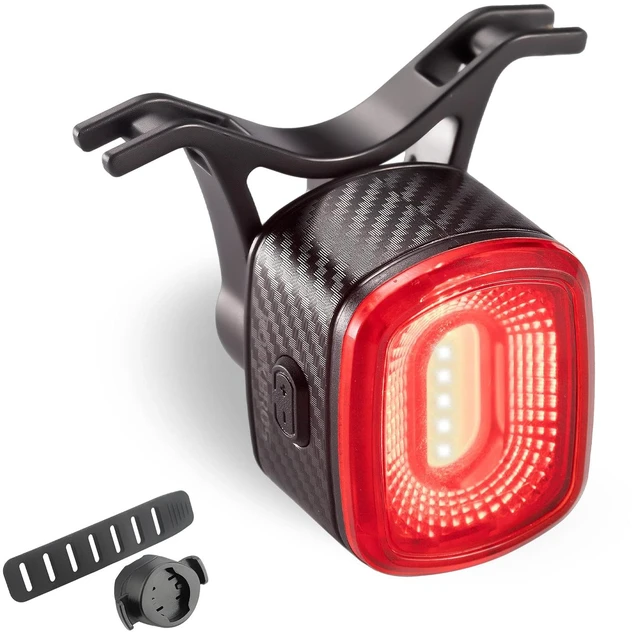 Main image of Smart Bike Tail Light Brake Sensing USB Rechargeable Rear Light | Smart Brake Sensing Rear Light Automatically Brightens When Slowing Down, with 4 Modes, USB Charging and IPX6 Waterproof