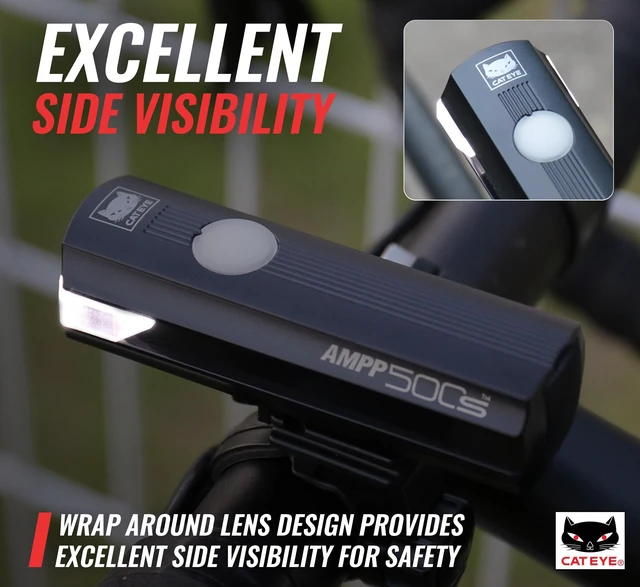 Alt view image 5 of 7 - AMPP USB Rechargeable Bike Headlight (AMPP500S) | 500-lumen USB-rechargeable headlight with an OptiCube lens and five light modes