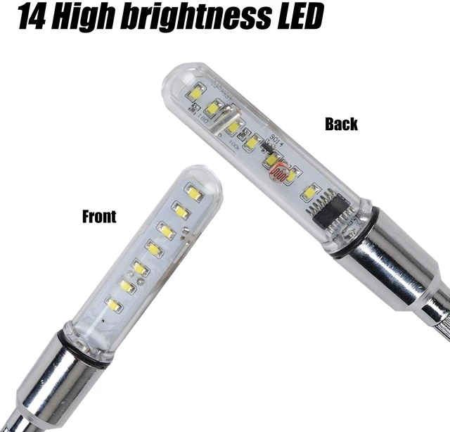 Alt view image 4 of 7 - A08 Bike Wheel Lights - Led Bicycle Tire Valve Stem Light, 2 Pack, Waterproof Neon Flashing Bycicle Lamp, Cool Safety Accessories for Boys, Kids, Adults, Motion Activated, White Graphics
