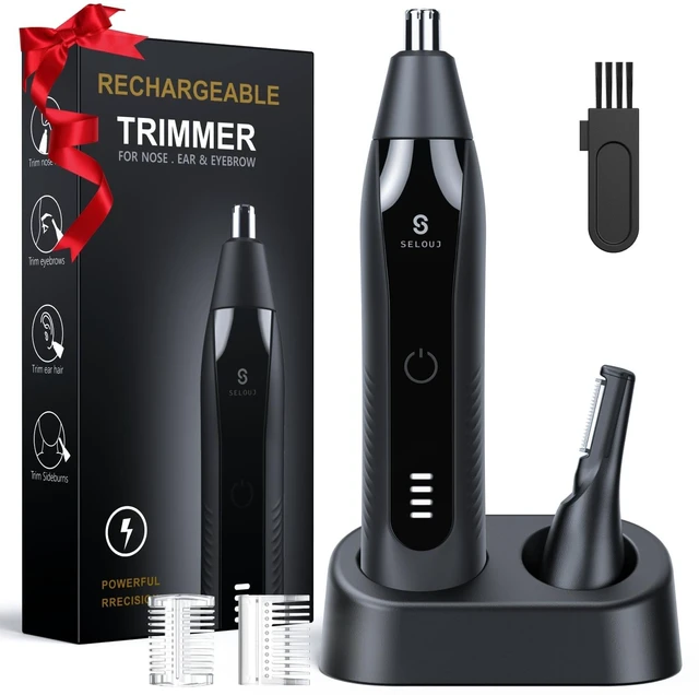 Main image of Ear and Nose Hair Trimmer for Men, 2026 Professional Painless USB Rechargeable Eyebrow & Facial Electric Hair Trimmer for Men Women, Powerful Motor, Dual Edge Blades, IPX7 Waterproof Easy Clean