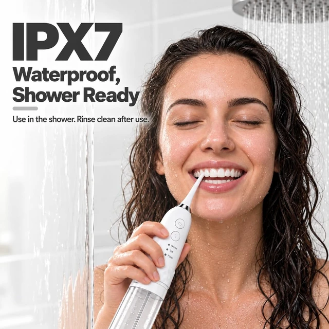 Alt view image 6 of 7 - 2 in 1 Electric Toothbrush with Water Flosser Combo, White | Sonic Toothbrush with IPX7 Waterproof, 3 Brushing & 4 Flossing Modes, Detachable Water Tank, Cordless Rechargeable Oral Care