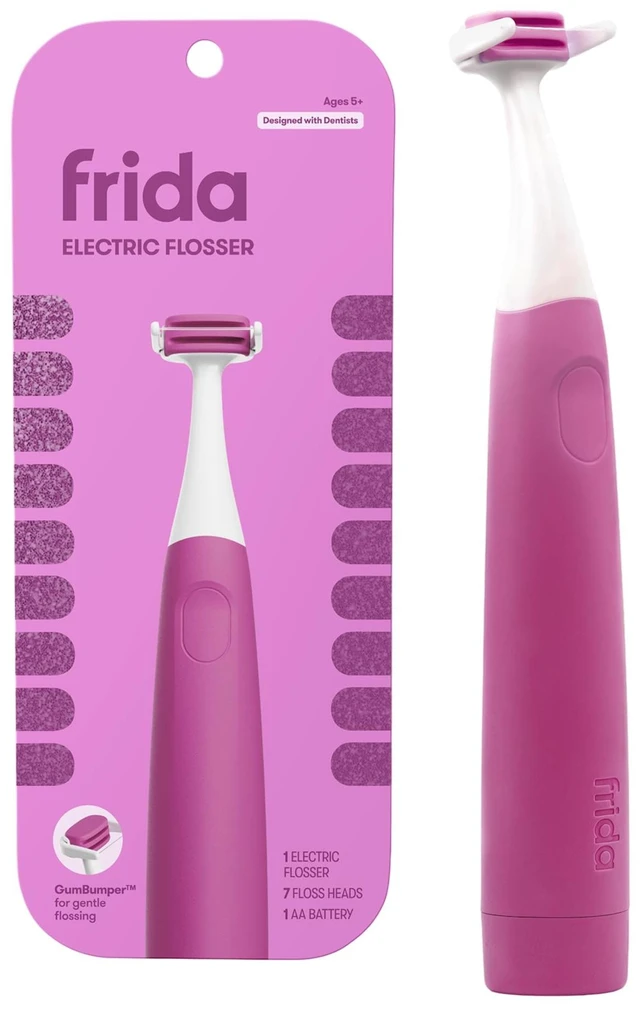 Main image of for Kids Electric Flosser for Kids, Dentist Designed, 1 Ct | Electric flosser with GumBumper and two speeds helps kids floss comfortably as baby and adult teeth grow.