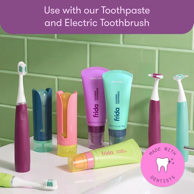 Alt view image 6 of 6 - for Kids Electric Flosser for Kids, Dentist Designed, 1 Ct | Electric flosser with GumBumper and two speeds helps kids floss comfortably as baby and adult teeth grow.