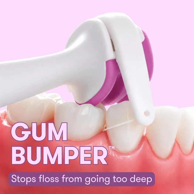Alt view image 3 of 6 - for Kids Electric Flosser for Kids, Dentist Designed, 1 Ct | Electric flosser with GumBumper and two speeds helps kids floss comfortably as baby and adult teeth grow.