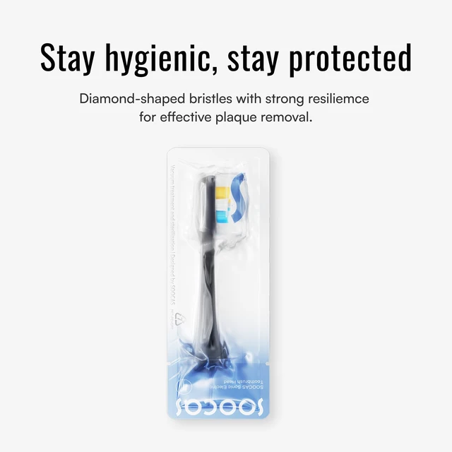Alt view image 5 of 7 - Multiclean Classic Clean Electric Toothbrush Replacement Heads, Compatible with Both NEOS II and NEOS II Ultra, 2 Brush Heads, Medium Bristles, Dark Violet