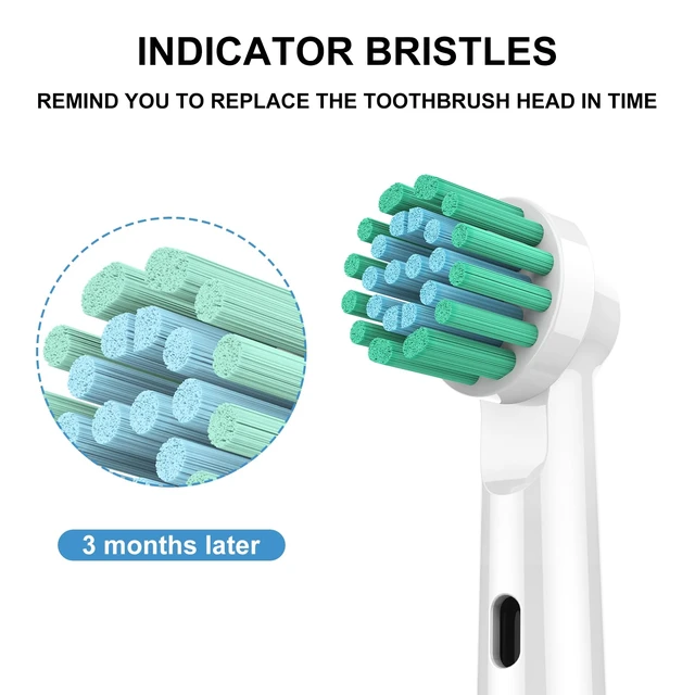 Alt view image 5 of 7 - Replacement Toothbrush Heads for Oral B Braun, 10 Packs | Premium Bristles, Deep Clean, 5 Types of Brush Heads, Compatible with Oral-B
