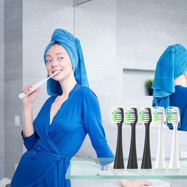 Alt view image 7 of 7 - Replacement Toothbrush Heads for Waterpik Complete Care 9.0 & 5.0(8 pcs) | Compatible with: CC-01CD010-1, WP-861, WP-862, WP-871, WP-872, WP-876, WP-881,WP-977, WP-882, WP-890, WP-892, CC-01CD010-2