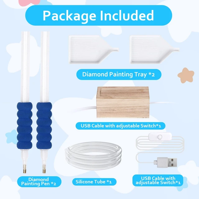 Alt view image 6 of 6 - Electric Diamond Painting Pen Tool with Vacuum Function Includes 2 Pens and 2 Trays Strong Adhesion for Efficient Diamond Art Creation,Epainter Kit for Enthusiasts Diamond Painting Accessories