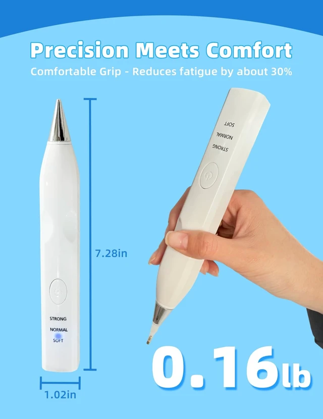 Alt view image 6 of 7 - Electric Diamond Painting Pen, Cordless & Rechargeable, White | Diamond Art Vacuum Pen with 6 Tips & 3 Suction Modes, No-Wax Design, Lightweight DIY Tool for Adults & Beginners
