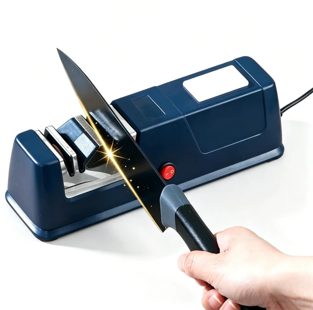 Main image of Electric Knife Sharpener,Professional 2 Stage Electric Knife Sharpener for Quick Sharpening & Polishing, Polish Blades/Repairing/Restoring Professional Kitchen Knife Sharpener Tool