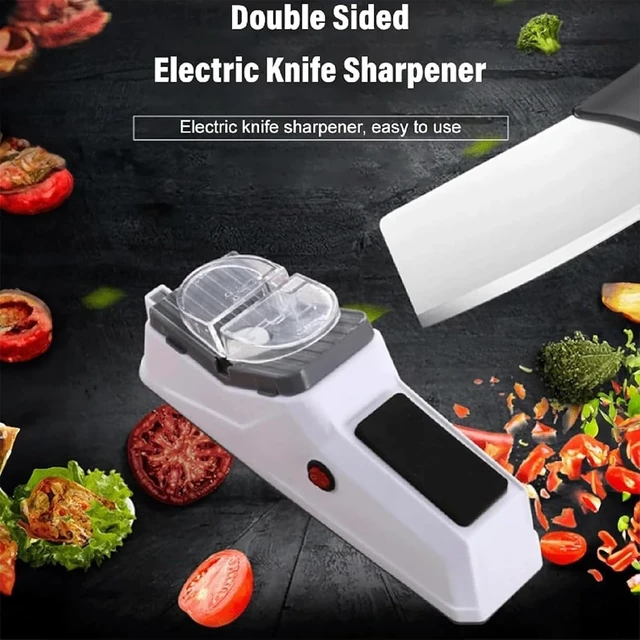 Alt view image 3 of 7 - Besyner Sharp Pro, USB Electric Knife Sharpener, With 5PCS Replacement Grinding Tools, Double Sided Knife Sharpener, Quick Sharpening & Polishing, Stable Non-slip Base Quick Sharpening & Polishing