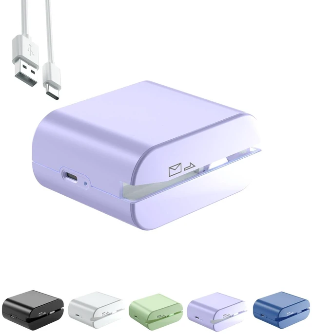 Main image of Rechargeable Electric Letter Opener - Automatic Letter Opener Envelope Slitter, Electric Letter Opener Envelope Slitter for Universal Mail and Envelopes (Purple)