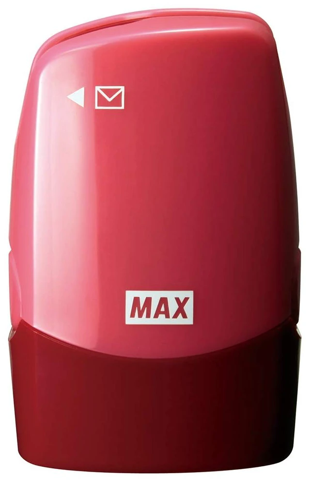 Main image of Max SA-151RL/P2 Coroletta Personal Information Protection Stamp with Letter Opener, Pink