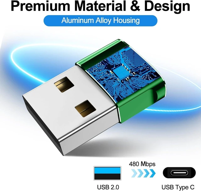 Alt view image 5 of 6 - USB to USB C Adapter,Type-C Female to A Male Charger Converter for iPhone 17 Charger,iWatch Ultra SE 9 10,iPhone 17 Pro Max 16 15 14,Samsung S25,AirPods,iPad,Car,Xbox